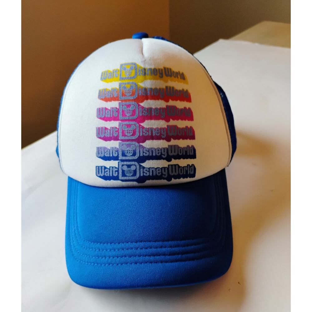 Authentic Disney Parks Vintage Walt Disney World Mesh Snap back Trucker Hat. - Picture 1 of 12